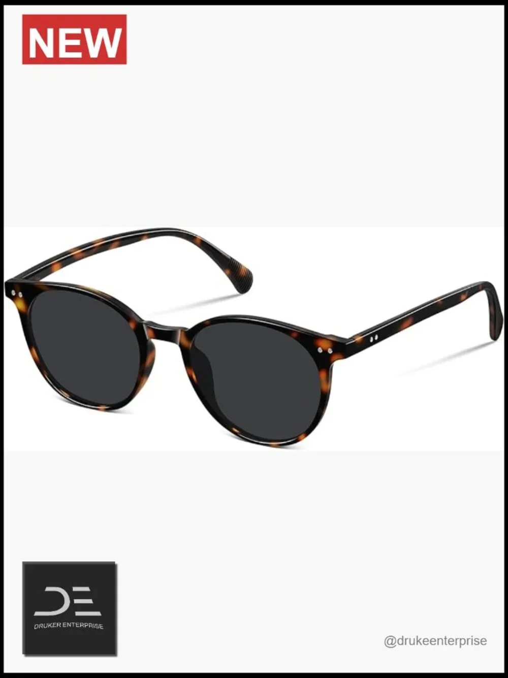 Polarized Retro Round Sunglasses UV Protection Small Frame